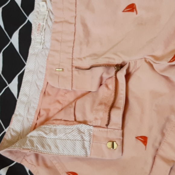 J.crew  peach shorts with sailboats , size 10 - Picture 4 of 8